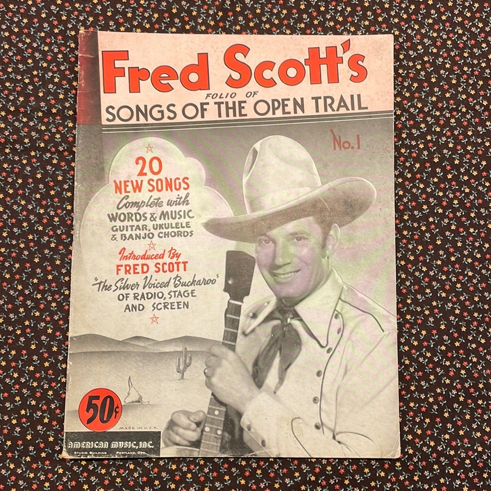 Fred Scott’s Folio of Songs